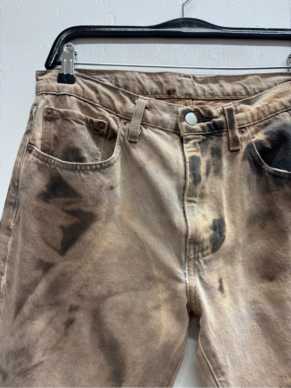 Levi’s tie dye big E Reproduction zip fly jeans sz 32